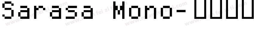 Sarasa Mono字体转换